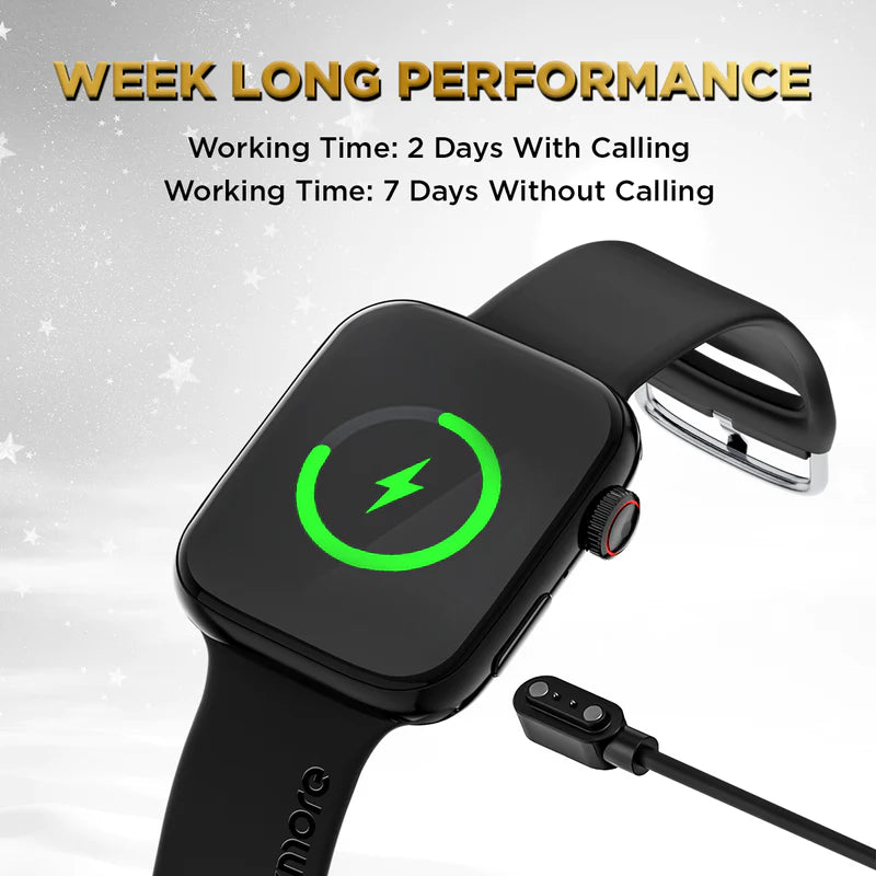 GIZMORE Star 1.85 IPS Gizfit 942 Large Display with Rotating Crown Controls| AI Voice Assistant | Bluetooth Calling Smartwatch GIZMORE Star 1.85 IPS Gizfit 942 Large Display with Rotating Crown Controls| AI Voice Assistant | Bluetooth Calling Smartwatch